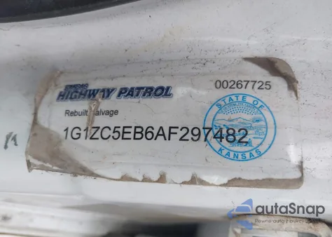 2010 Chevrolet Malibu Lt z USA, uszkodzony, nr VIN 1G1ZC5EB6AF297482